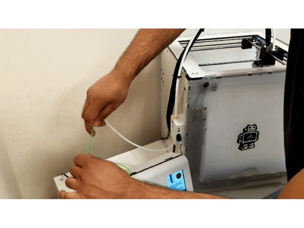 On the Ultimaker screen return to the main menu and then select Material &gt; Change &gt; PLA. The printer will attempt to unload and will ask you to remove material. Select 'Ready' and then 'PLA'.