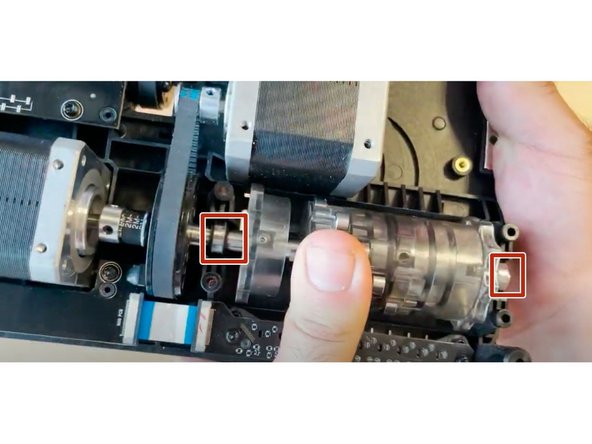 Support the ingoing gear from underneath.