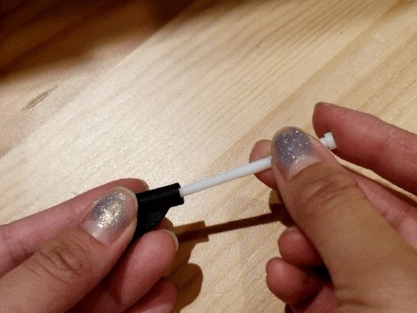 Install the provided tube into the 1.75 mm guide to form this assembly.