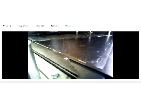 Monitor the live camera stream of your print