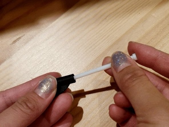 Install the provided tube into the 1.75 mm guide to form this assembly.