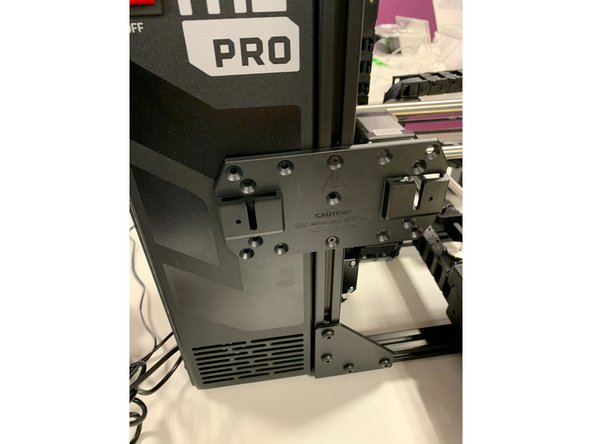 If you would prefer to not mount Palette, it would be recommended that Palette be places beside the printer with the large sized Palette tube  as shown on the first image.