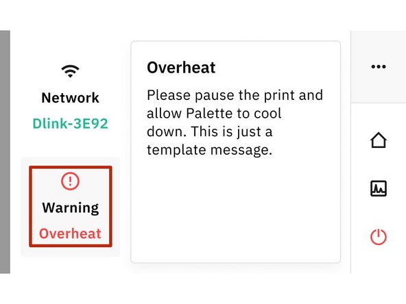 If there are any Warnings they will be displayed here.