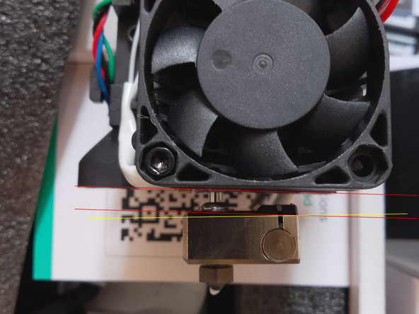 Turn off Element and remove the Print Head. Check if the nozzle looks skewed, as in the photo. Share with your Account Manager or support@mosaicmfg.com for confirmation