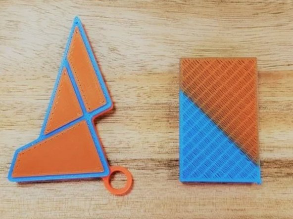 Once you have optimal splice settings for your filament, proceed with the calibration keychain print.