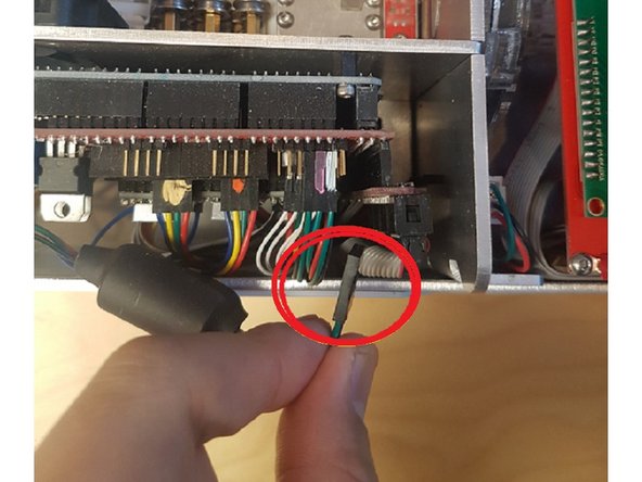 Remove and re-attach the tether to the electronics board.