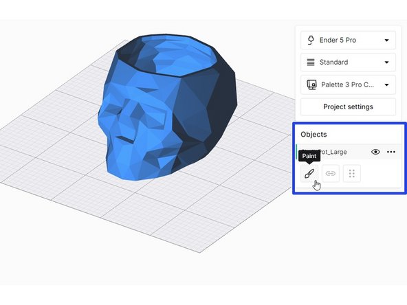 The color swatches in the toolbox correspond to the inputs on Palette.