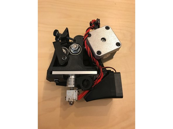 Reassemble the extruder assembly by following the disassembly instructions in reverse order.