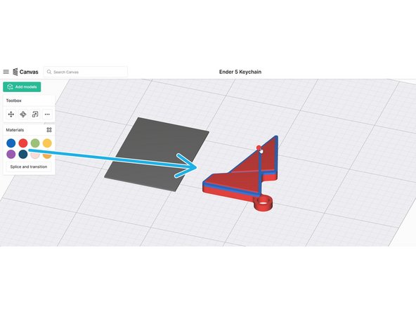 If multiple STL files are uploaded, color the model by dragging and dropping the color swatch over the model itself.