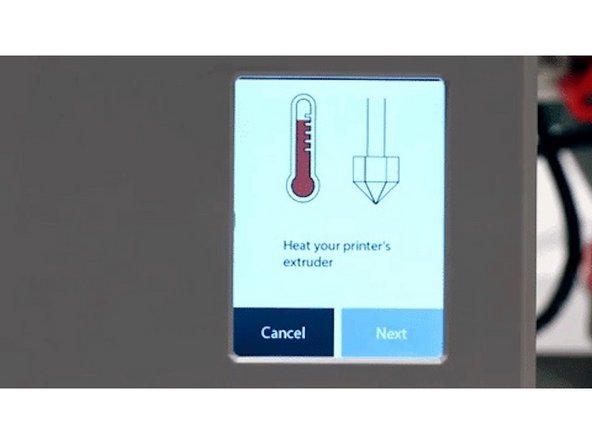 Pre-heat your printer's extruder. 