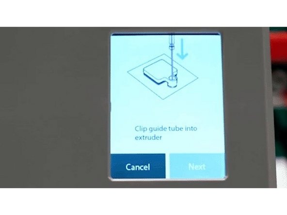 With the Teflon tubing connected, attach the Teflon tube clip to your printer's extruder using the provided Velcro squares. For variations of the Teflon Tube clip (including the MK3 one seen in the video), see here.