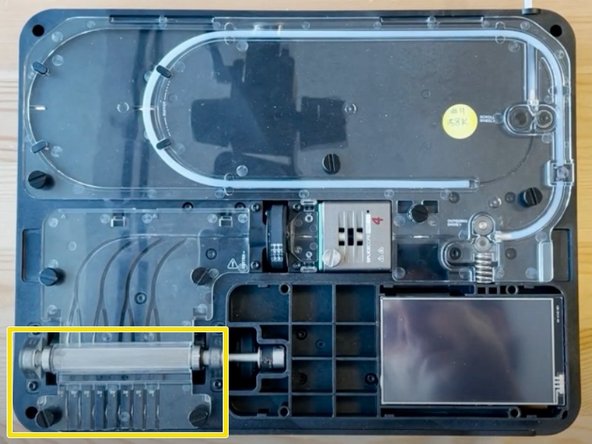 Remove acrylic ingoing drive cover A.