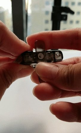 Once the Splice Core is free, you'll notice that there is a tab on one end. Turn and pull the tab, which will expose the Teflon tube.