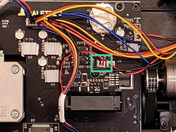 Unplug splice core fan from main board