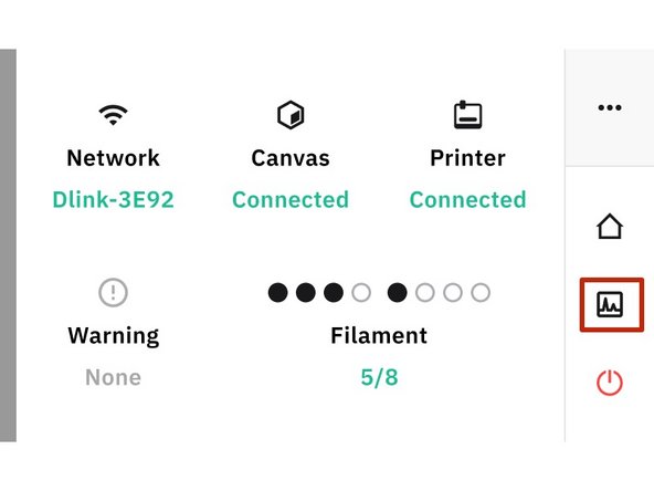 Tap this icon to access Xray Mode. This allows you to see the live status of all Palette components. Learn more about how to use X-Ray Mode.