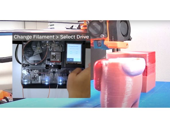 Start your print in accessory mode or connected with Canvas Hub.