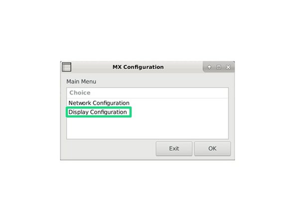 Open Display Configuration by clicking on it