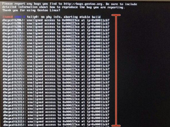 Esperamos un poco y saldrá un error como el que nos muestra