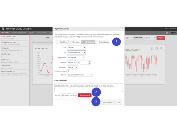Once you’re in the dialog, you can choose the expected result (1). You might want:
