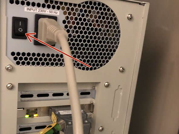 Switch OFF the computer and follow instructions on hardware connections