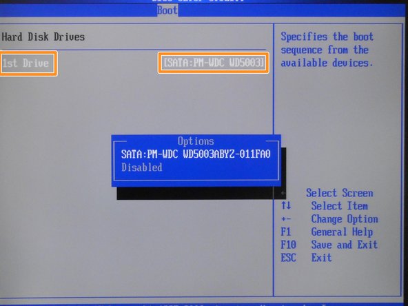 Select SATA:PM-WDC WD5003ABYZ-011FA0