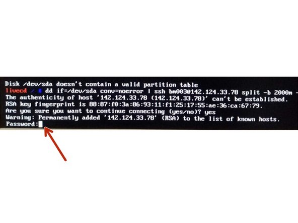 Como nos estamos conectando a MAC MINI, nos pide la contraseña de acceso