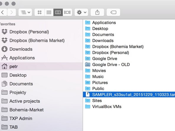 In the directory used for ftp command file SAMPLER* will be located. See the file by using command