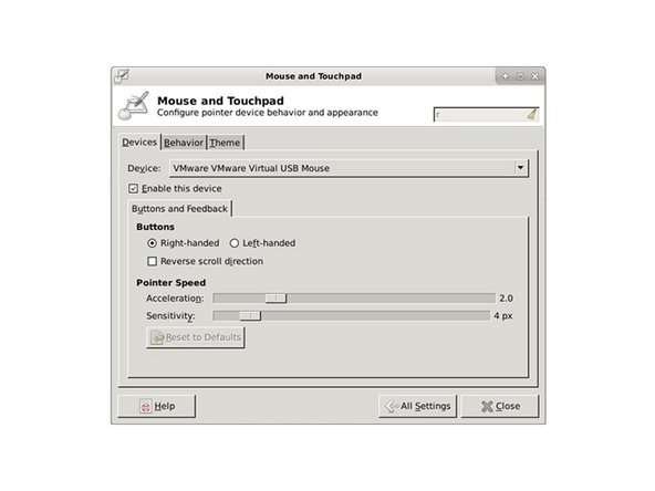 Slect Mouse and Touchpad