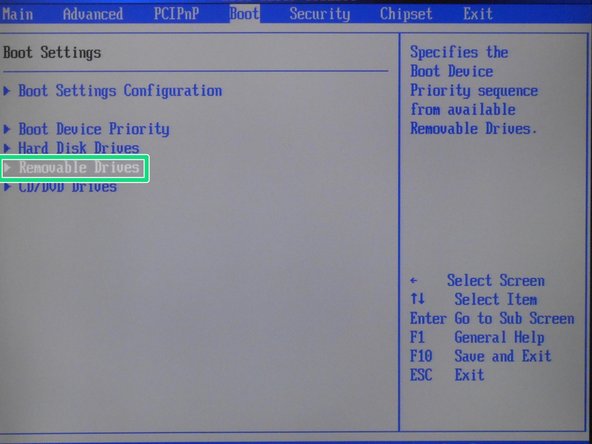Select Removable Drives