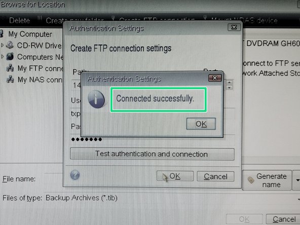After creating new ftp connection you can browse server backup directories