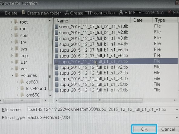 Locate backup image for given computer