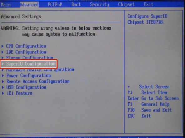 Select Super ID Configuration