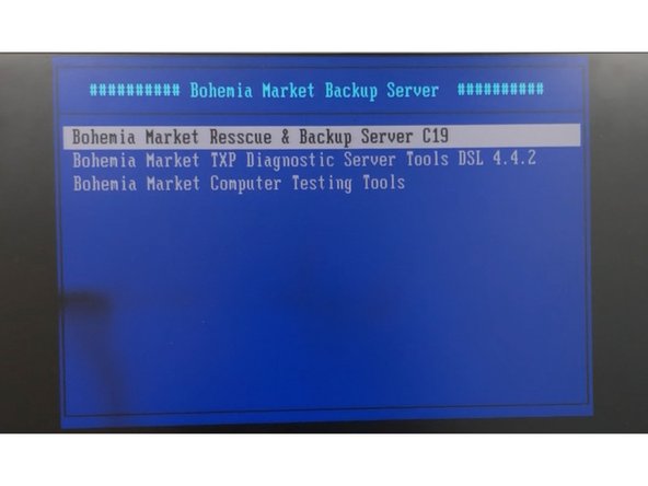 For purposes of OMLEX backup chose the Bohemia Market Rescue and backup server