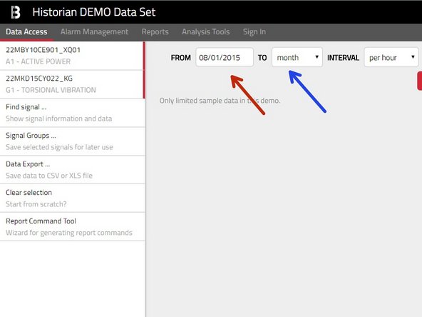 The range can be provided either relatively – by specifying a FROM date