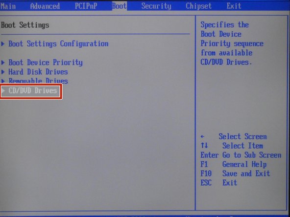 Select CD/DVD Drives