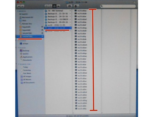 Una vez ha comenzado la copia, vamos a Mac Mini y comprobamos que en la ubicación indicada se está realizando la copia de seguridad.