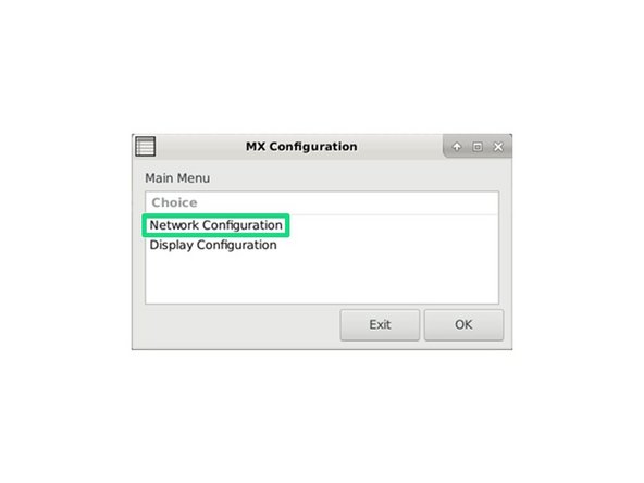 To open MX Configuration move your mouse to the most left monitor to the left bottom corner and click on icon