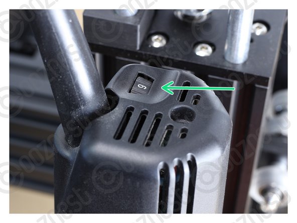 Set the thumbwheel on the Router Head to Number 6 (25000 RPM)