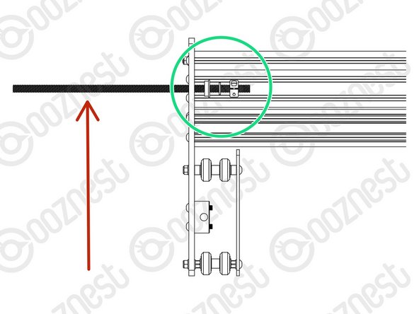 This Step and the next two Steps has the X-Gantry orientated so we are looking at the back of it. So the Y-Carriage-Right is on your lefthand side.