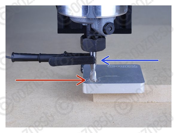 Locate your Touch Probe over the corner of the MDF.