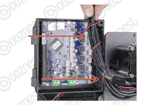 Gather all the wires coming of Drag-Chain-Y.