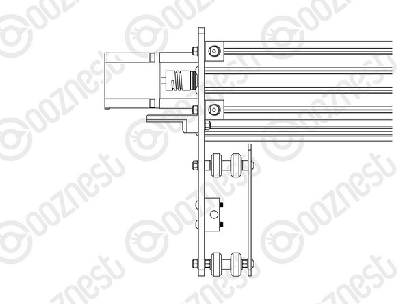 The shaft of the Stepper-Motor goes into the Flexible-Coupler.