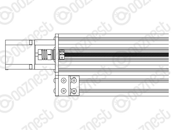 The shaft of the Stepper-Motor goes into the Flexible-Coupler.