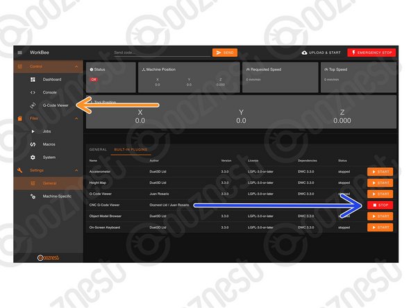 If you don't use the 'Height Map' plugin, press 'Stop'