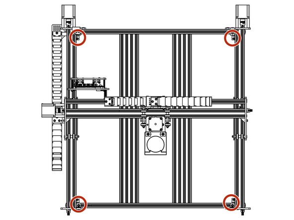Insert 1 x Drop in Tee-Nuts into the bottom slot of the V-Slot-2040-745mm.