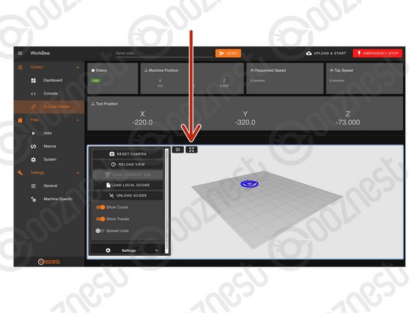 Makes the G-Code Viewer Fullscreen.