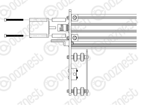 Orient the Stepper-Motor so that the wire is facing down.