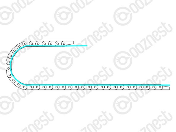 Lay the Drag-Chain-X flat out on a table.