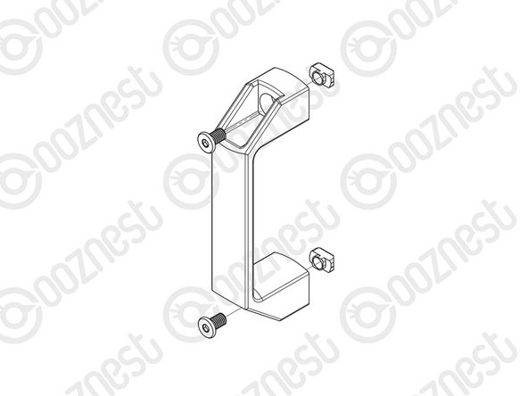 Using the M5-Button-Head-Bolt-10mm provided and M5-Drop-In-Tee-Nuts construct all Door-Handles as pictured.
