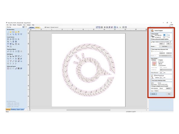 This design used in this guide can be downloaded Here. It can be imported under File &gt; Import &gt; Import Vectors